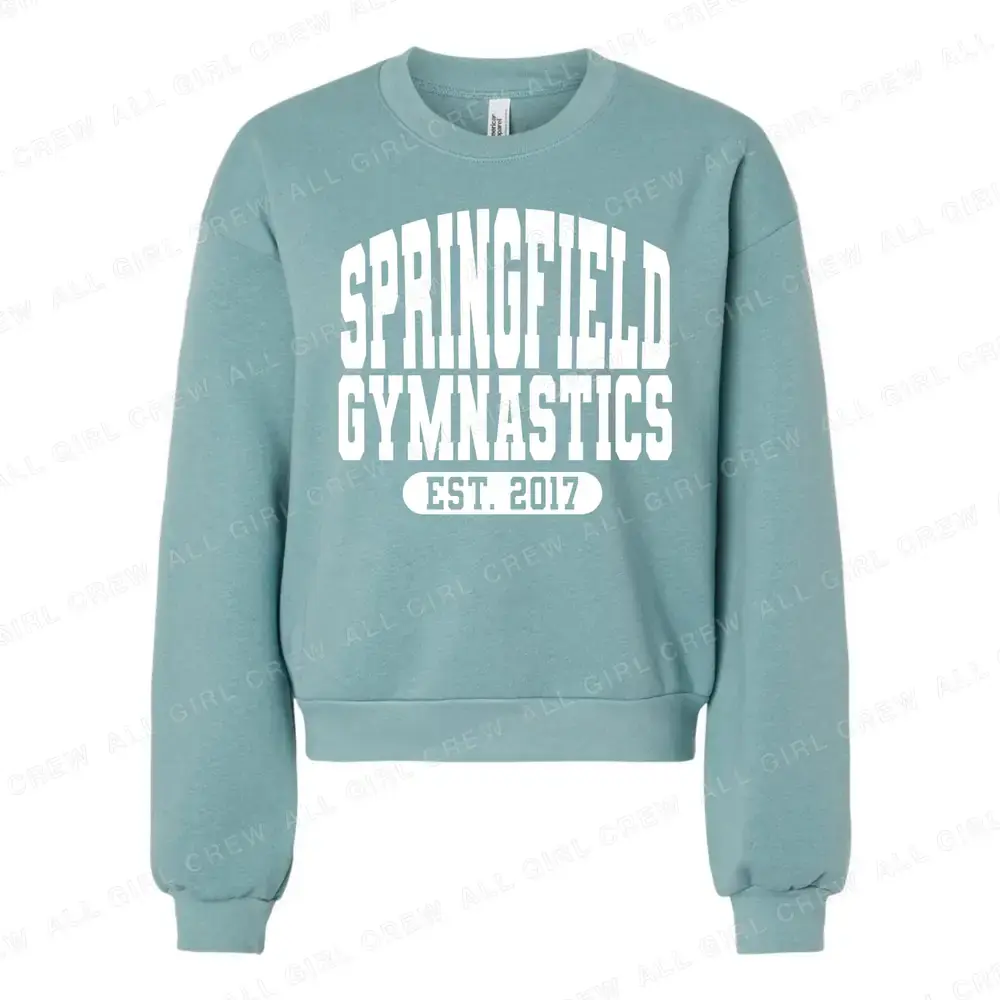 Puffy-sleeve crewneck