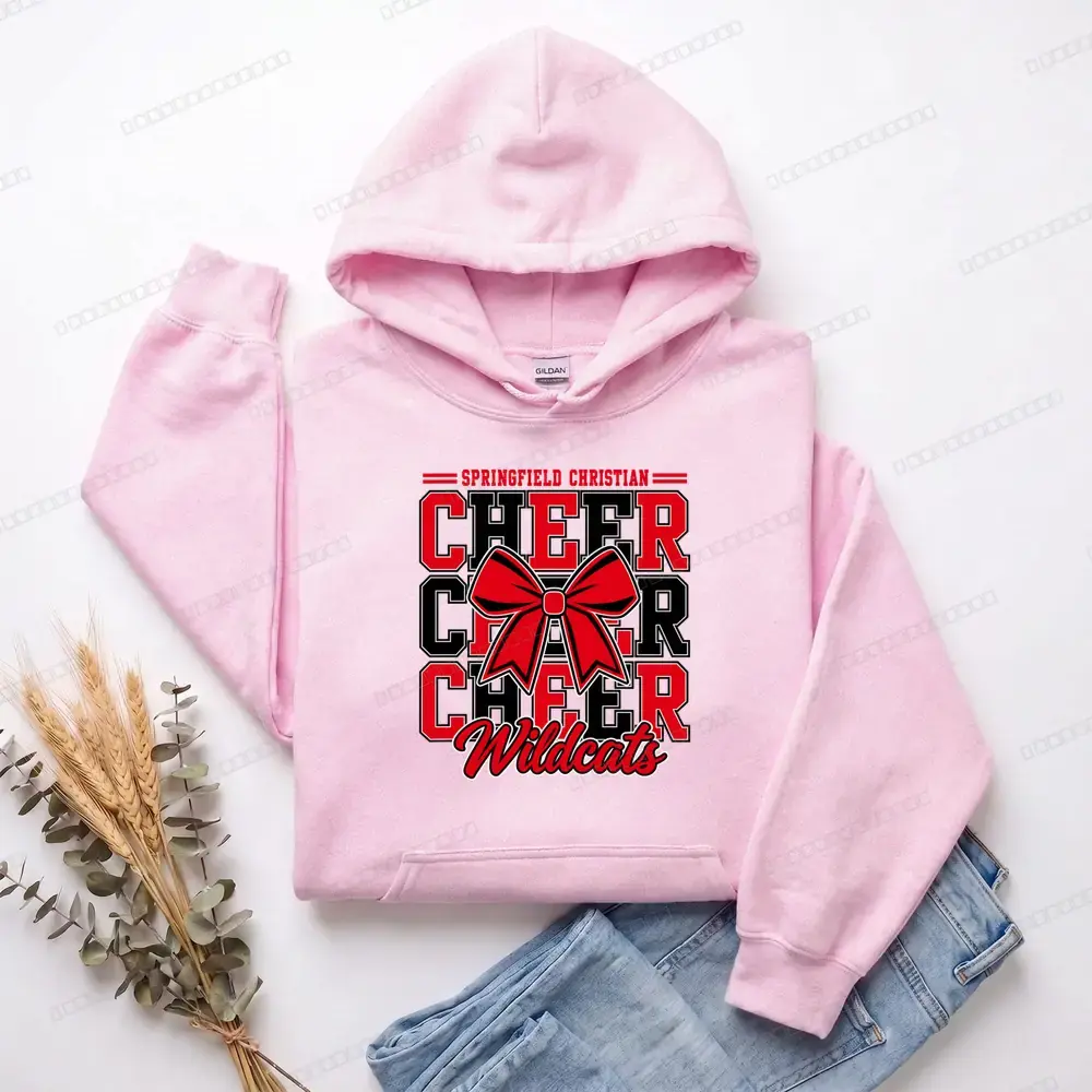 Cheer Cheer Cheer Wildcats on Light Pink