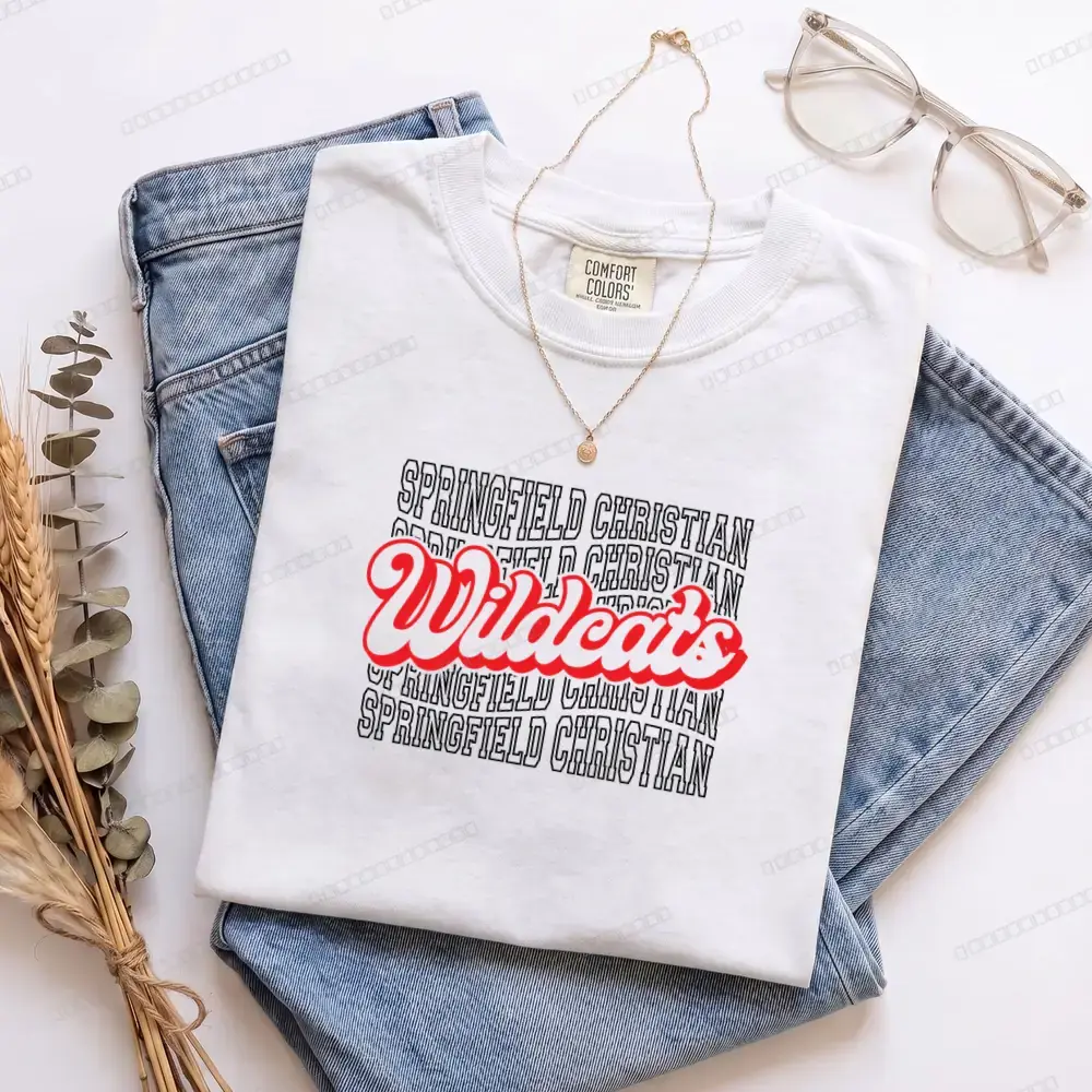 Wildcats Background on White