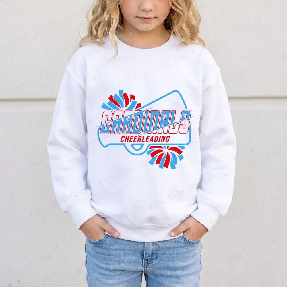 Cardinals Cheerleading on White