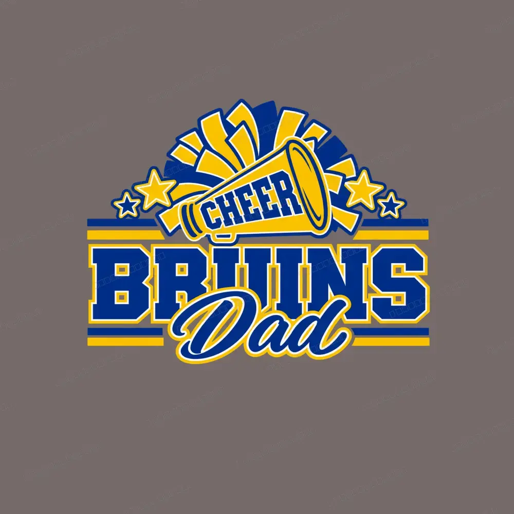 Bruins Cheer Dad on Graphite Heather