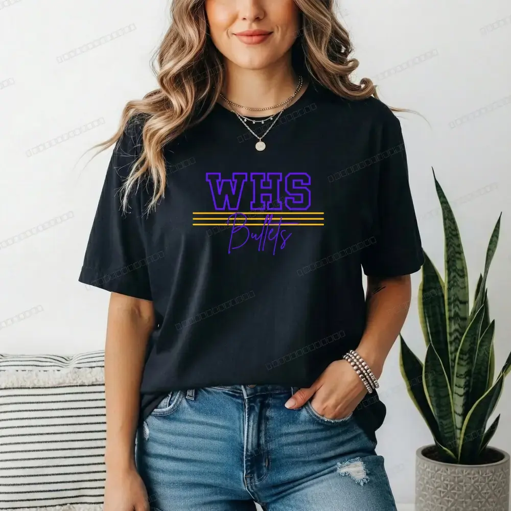 WHS Bullets Stripes on Black