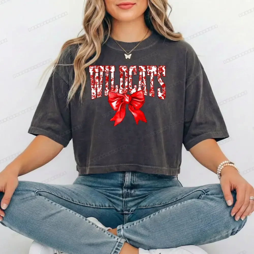 Wildcats Floral Bow on Pepper