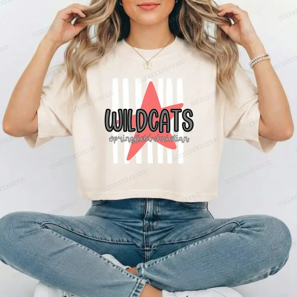 Wildcats Stars and Stripes on Ivory